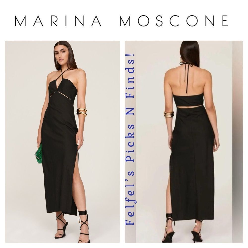 Marina Moscone | Shipwrecked Cutaway‎ Dress - Black, Size 4